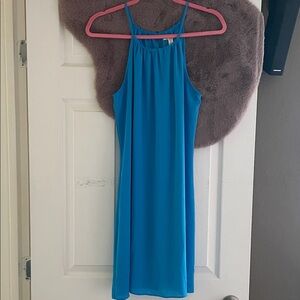 Versona Turquoise Halter Dress